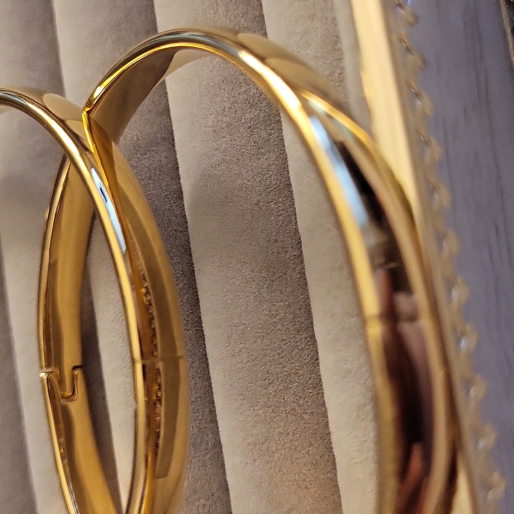 Gold Filled Bangle Braclets (Goldfilled Is Gold Over Solid Metal) Last For Yrs - Picture 4 of 15